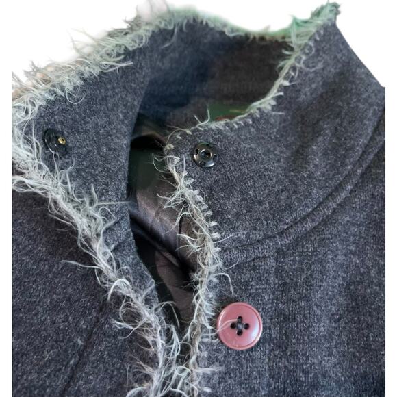 Orvis Wool Coat Knit Vintage Lined Jacket Lambswool - Picture 6 of 12